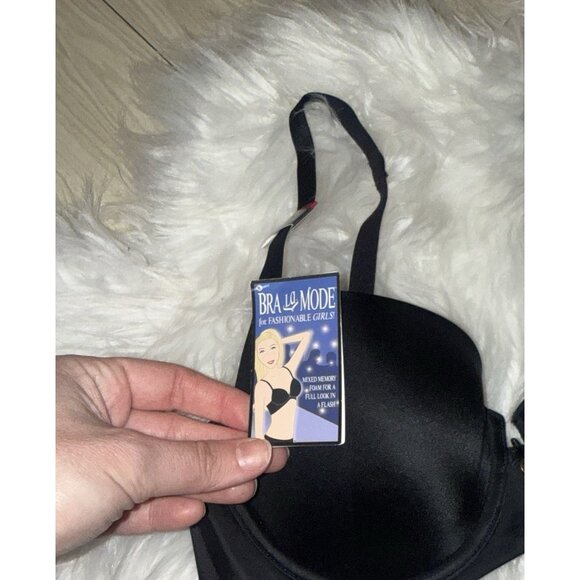 Spanx Bra La Mode 1810 Balconette Underwire Lined Womens 34C Black New Nwt - Picture 4 of 7
